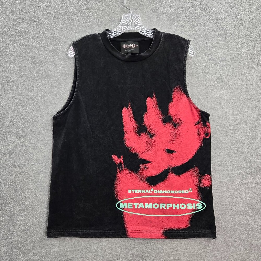 Eternal Dishonored Men Tank S Black Metamorphosis For The Chosen Few Grunge‎ Y2K